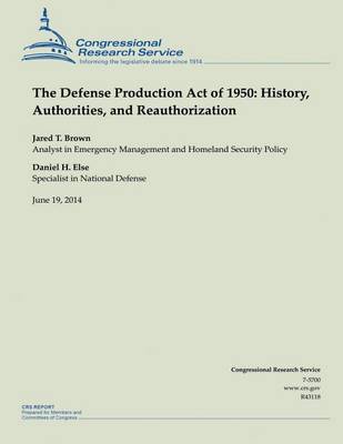 Book cover for The Defense Production Act of 1950