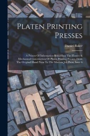 Cover of Platen Printing Presses