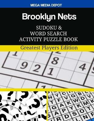 Book cover for Brooklyn Nets Sudoku and Word Search Activity Puzzle Book