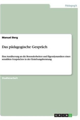 Cover of Das padagogische Gesprach