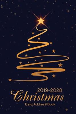 Book cover for 2019-2028 Christmas Card Address Book