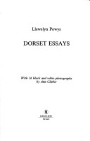 Book cover for Dorset Essays