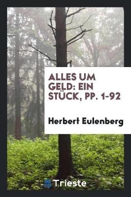 Book cover for Alles Um Geld