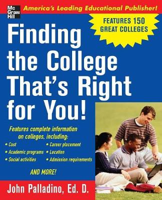 Book cover for Finding the College That's Right for You!