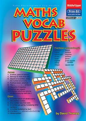 Book cover for Maths Vocab Puzzles