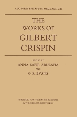 Cover of The Works of Gilbert Crispin