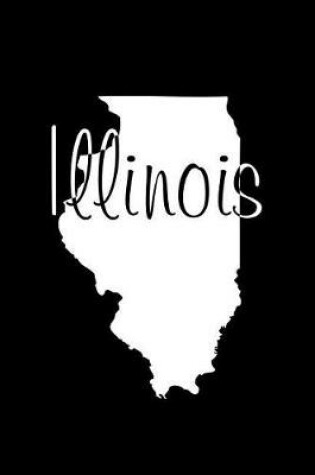 Cover of Illinois - Black Lined Notebook with Margins