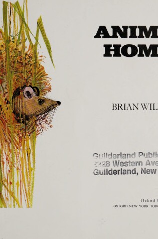 Cover of Animal Homes