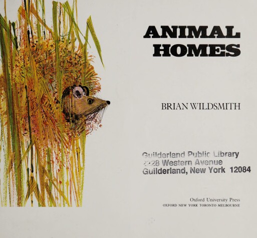 Book cover for Animal Homes