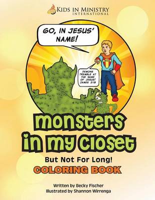 Book cover for Monsters in My Closet COLORING BOOK