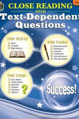Cover of Close Reading Using Text-Dependent Questions Grade 3