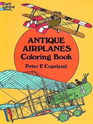 Book cover for Antique Airplanes Coloring Book