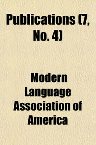 Cover of Publications Volume 4, No. 2