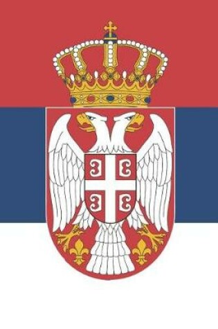 Cover of Serbia Flag Notebook - Serbian Flag Book - Serbia Travel Journal