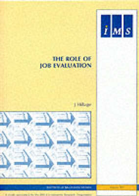 Book cover for The Role of Job Evaluation