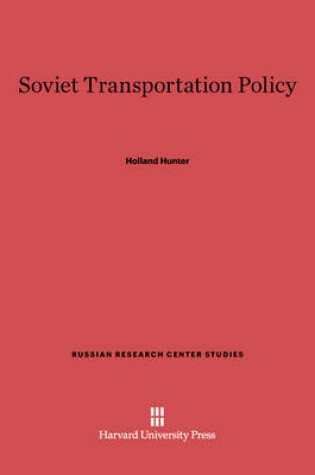 Cover of Soviet Transportation Policy