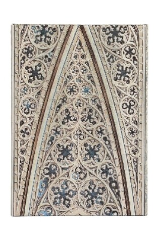 Cover of Vault of the Milan Cathedral (Duomo di Milano) Midi Unlined Hardback Journal (Wrap Closure)