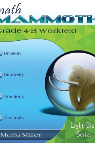Cover of Math Mammoth Grade 4-B Worktext