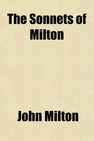 Cover of The Sonnets of Milton