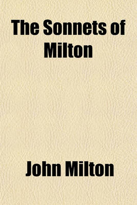 Book cover for The Sonnets of Milton