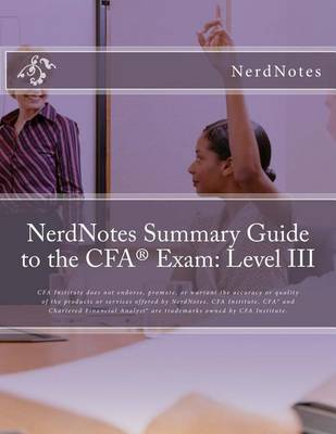 Book cover for Nerdnotes Summary Guide to the Cfa(r) Exam