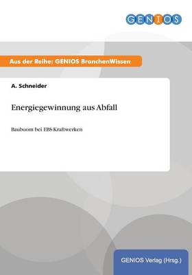 Book cover for Energiegewinnung aus Abfall