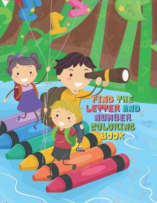 Book cover for Find The Letter and Number Coloring Book