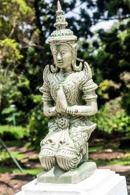 Book cover for A Kneeling Statue at Bhubing Palace in Thailand