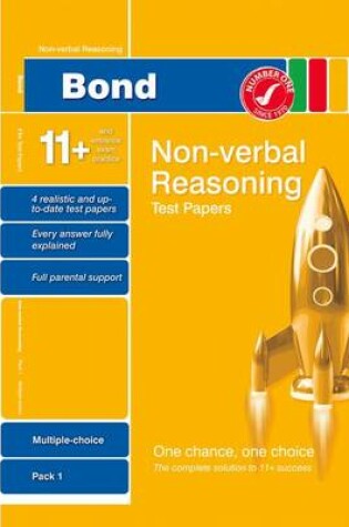 Cover of Bond 11+ Test Papers Non-Verbal Reasoning Multiple Choice Pack 1