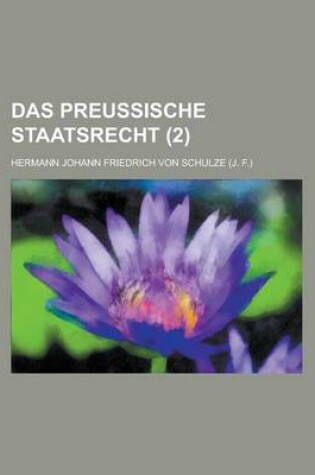 Cover of Das Preussische Staatsrecht (2)