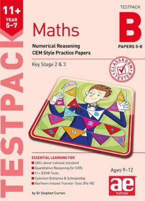 Book cover for 11+ Maths Year 5-7 Testpack B Papers 5-8