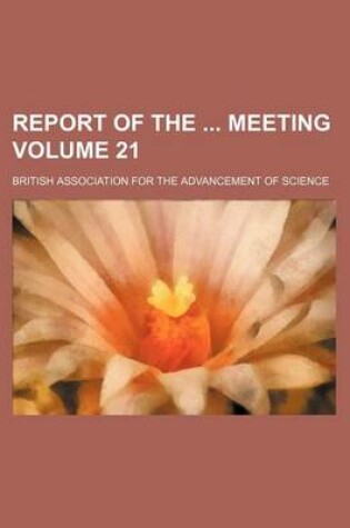 Cover of Report of the Meeting Volume 21