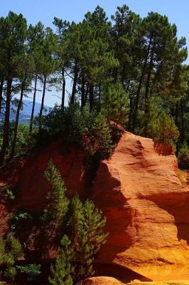 Book cover for Ocher Rocks Roussillon Trail in France Journal