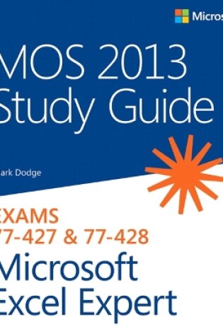 Cover of MOS 2013 Study Guide for Microsoft Excel Expert