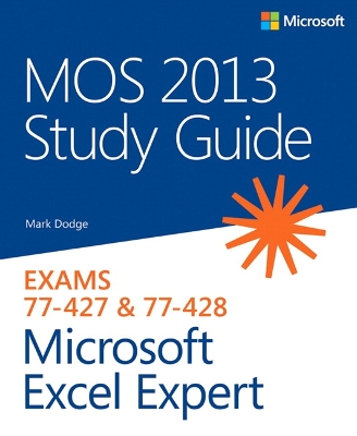 Book cover for MOS 2013 Study Guide for Microsoft Excel Expert