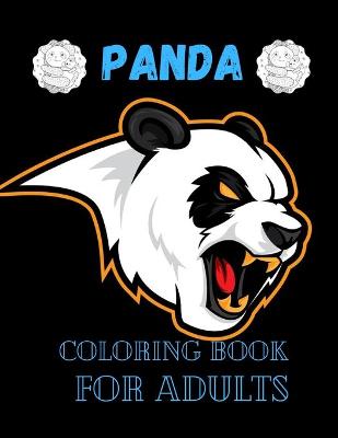 Book cover for Panda coloring book for adults