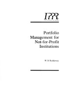 Book cover for Portfolio Management for Not-for-profit Institutions