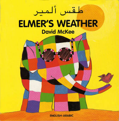 Book cover for Elmer's Weather (English-Arabic)