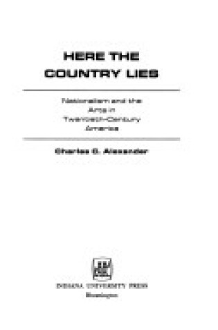 Cover of Here the Country Lies