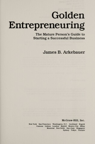 Cover of Golden Entrepreneuring