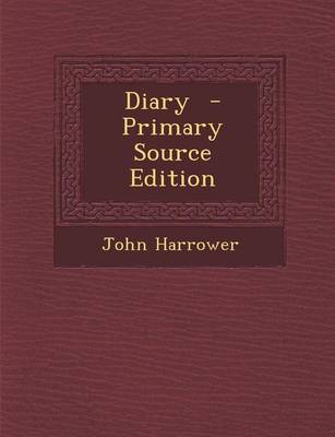 Book cover for Diary - Primary Source Edition