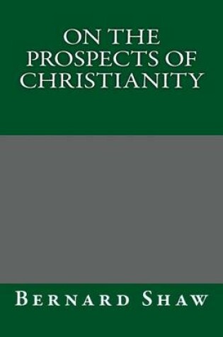 Cover of On the Prospects of Christianity