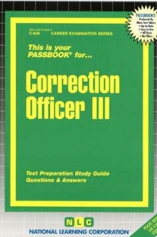 Cover of Correction Officer III