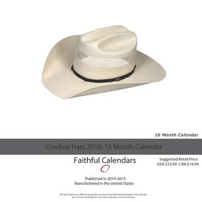 Book cover for Cowboy Hats Calendar 2016