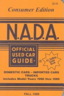 Book cover for NADA Official Used Car Guide, Fall 1999 Edition