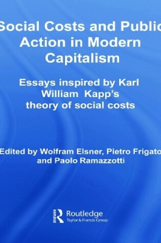 Cover of Social Costs and Public Action in Modern Capitalism