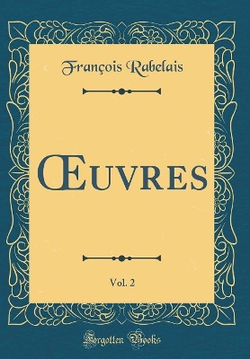 Book cover for uvres, Vol. 2 (Classic Reprint)