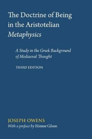 Cover of The Doctrine of Being in the Aristotelian Metaphysics