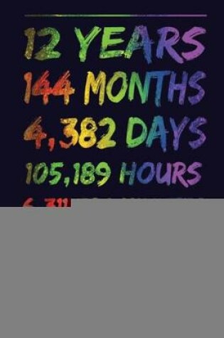 Cover of 12 Years 144 Months 4,382 Days 105,189 Hours 6,311,390 Minutes 378,683,424 Seconds Of Of Being Awesome