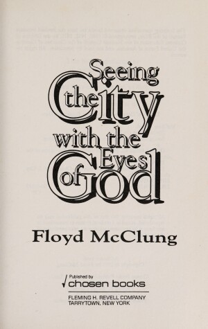 Book cover for Seeing Cities with the Eyes of God